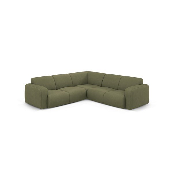 Divano angolare verde chiaro (angolo variabile/ a L) Molino - Micadoni Home-image-1