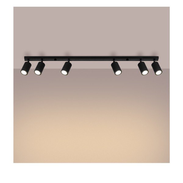 Faretto nero 6,5x117 cm Gleam – Sollux-image-2