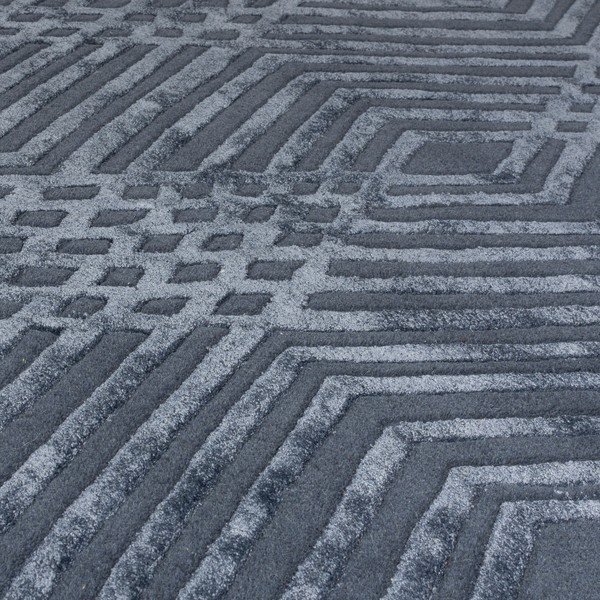 Tappeto di lana blu , 160 x 230 cm Diamonds - Flair Rugs-image-2