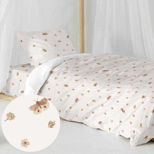 Biancheria da letto per bambini in cotone per letto singolo 140x200 cm Butterfly - Happy Friday