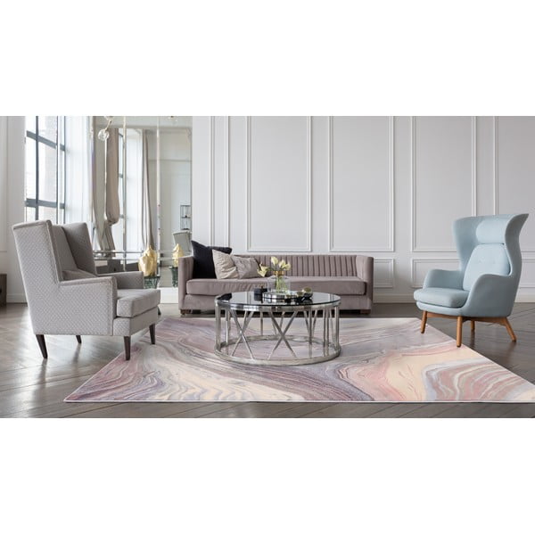 Tappeto in lana grigio 160x240 cm Agate - Agnella-image-1