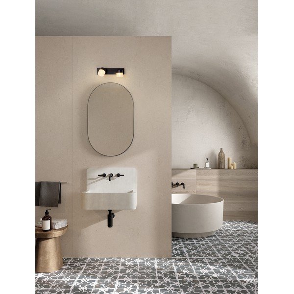 Lampada da parete LED nera opaca in alluminio Teko – Nova Luce-image-1