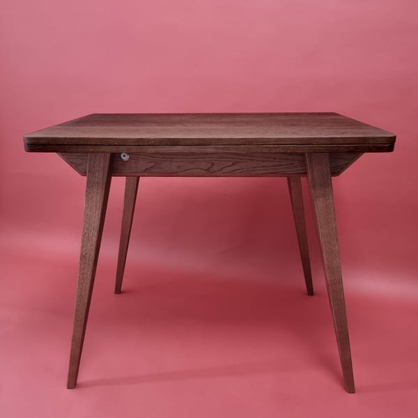 Tavolo da pranzo con piano effetto frassino allungabile 65x90 cm Envelope – Ragaba-image-1