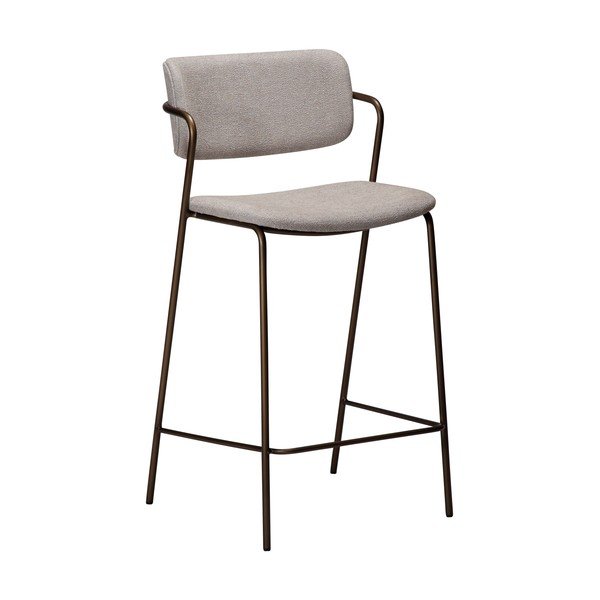 Sgabello da bar grigio (altezza della seduta 67,5 cm) Zed – DAN-FORM Denmark
