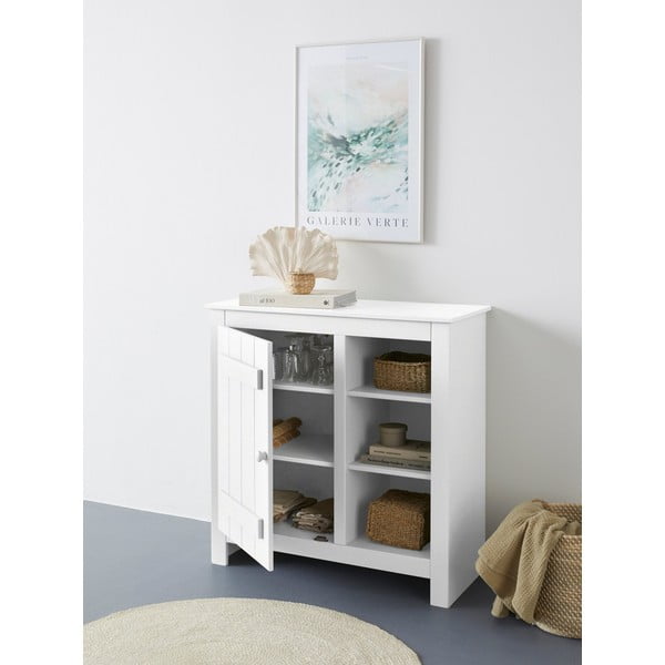 Madia in legno di pino bianco 90x90 cm Bertram - Støraa-image-4