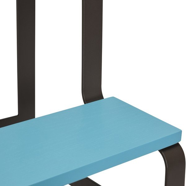 Sgabello nero/blu in rovere massiccio Step – Hübsch-image-4