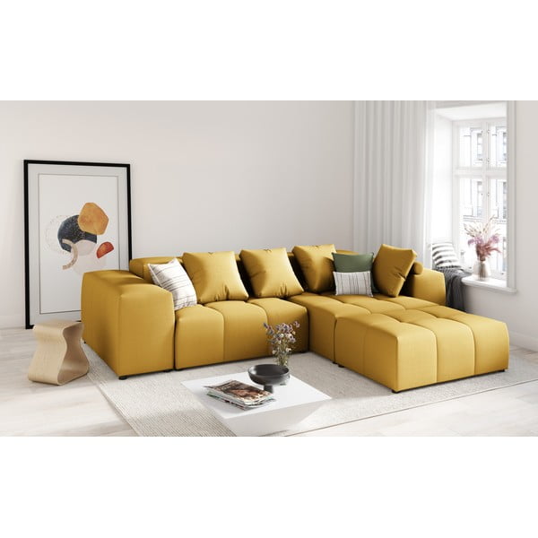 Cuscino giallo per divano componibile Rome - Cosmopolitan Design-image-4