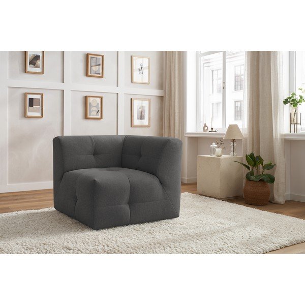 Modulo divano grigio scuro Kleber - Bobochic Paris-image-4