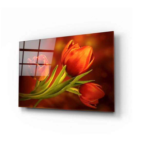Pittura su vetro Tulipani - Insigne