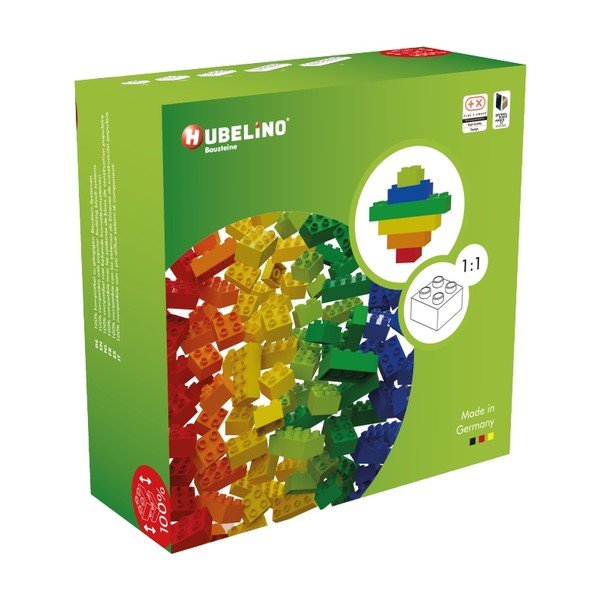 Set di blocchi da costruzione per la pista di palline Rainbow, 120 pezzi Blocks - Hubelino-image-4