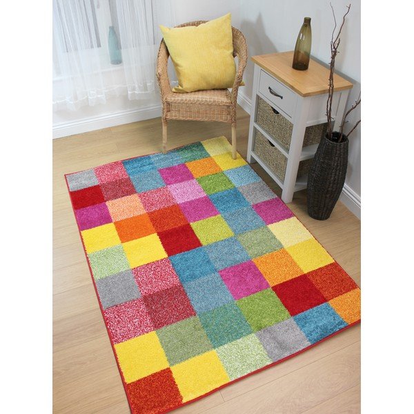 Tappeto Brights Grid, 120 x 170 cm - Flair Rugs-image-1
