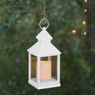 Piccola lanterna decorativa a LED bianca adatta per esterni Lante - Tomasucci