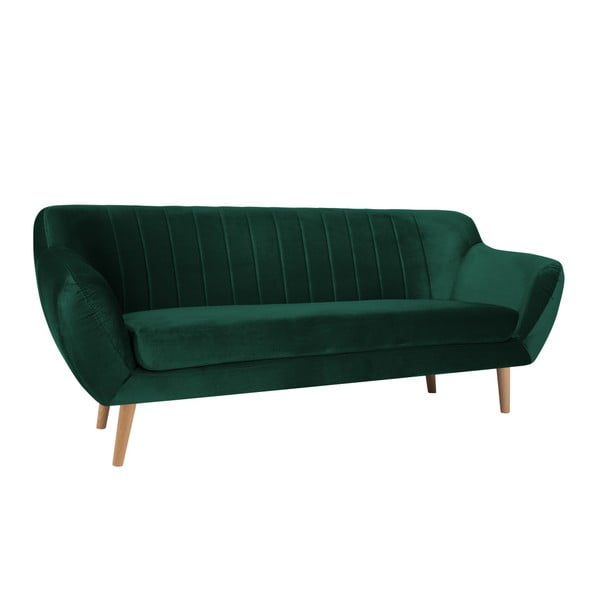 Divano verde a tre posti Benito - Mazzini Sofas-image-2