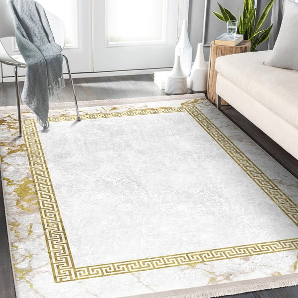 Tappeto in bianco-oro 160x230 cm - Mila Home-image-4
