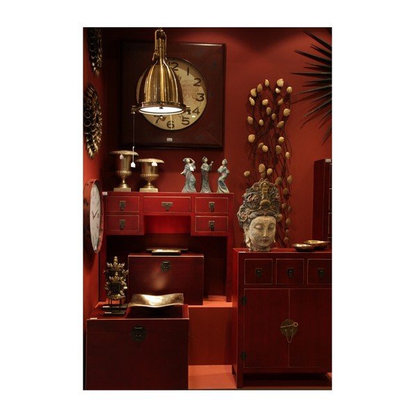 Set di 2 bauli rossi 60x42 cm Oriente - Ixia-image-3