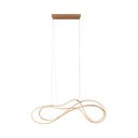 Lampada a sospensione a LED con paralume in metallo color oro Nala - Trio Select