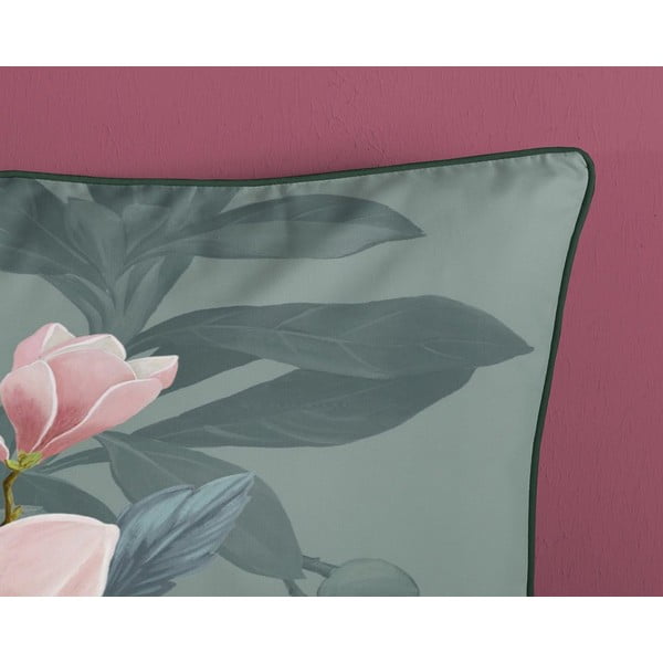 Lenzuolo singolo in cotone biologico verde Rose, 140 x 220 cm Organic - Descanso-image-2