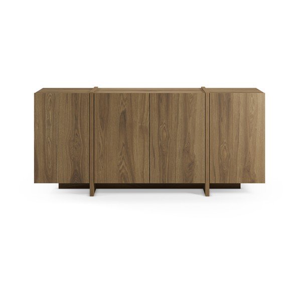 Credenza di colore naturale con effetto rovere 180x79x40 cm Volia – Marckeric-image-2