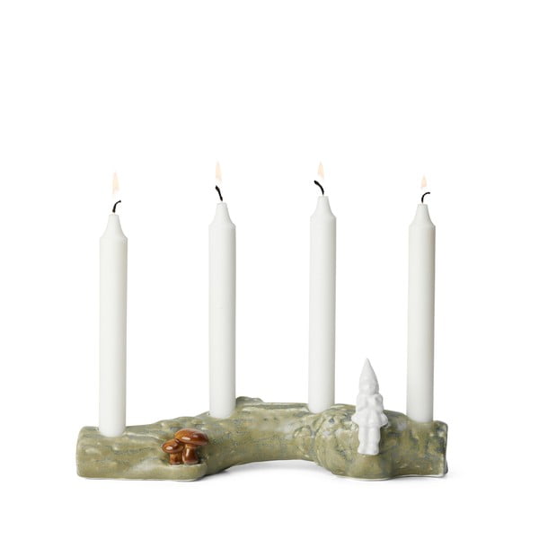 Portacandele natalizio in porcellana Christmas Tales - Kähler Design-image-2