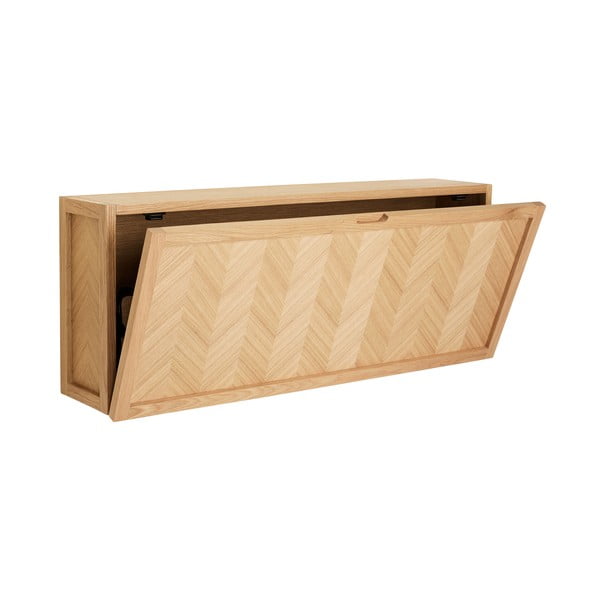 Scarpiera a cerniera in legno di quercia Herringbone - Hübsch-image-4