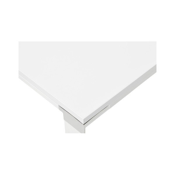 Scrivania bianca con piano in legno Warner - Kokoon-image-4