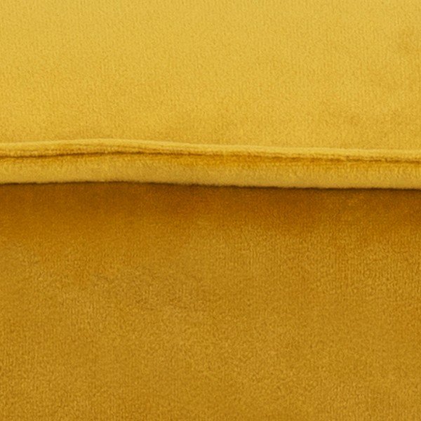 Pouf Mie in velluto giallo, 40 x 40 cm - Actona-image-3