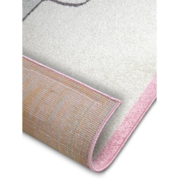 Tappeto per bambini rosa e bianco 120x170 cm Bouncy - Hanse Home-image-4