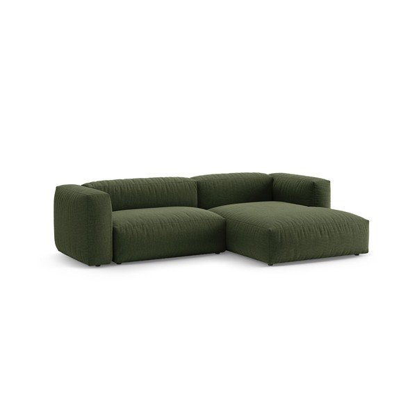 Divano angolare componibile verde allungabile (con penisola a destra/con chaise lounge) – Micadoni -image-3