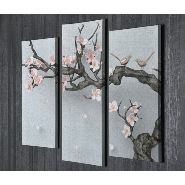 Dipinti in set da 3 pezzi Sakura - Wallity-image-4