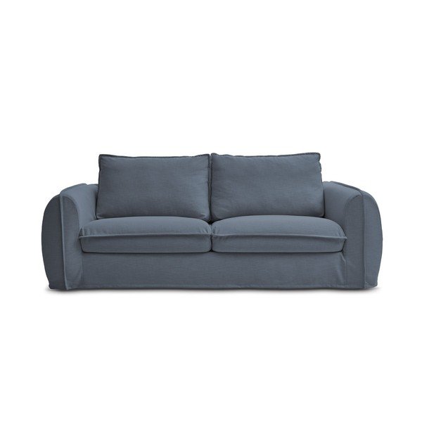 Divano blu per il riposo quotidiano/allungabile 216 cm Archimede – Bobochic Paris