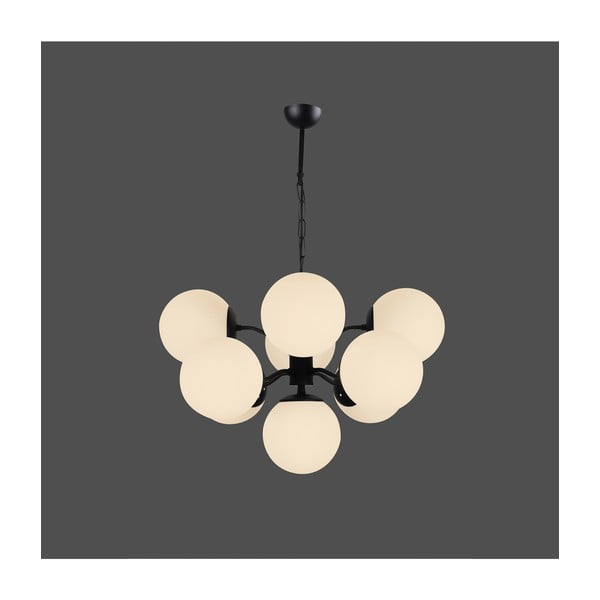 Apparecchio a sospensione nero, altezza 80 cm Owl - Squid Lighting-image-1