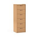 Armadietto di colore naturale 40x118x40 cm Wally – Teulat