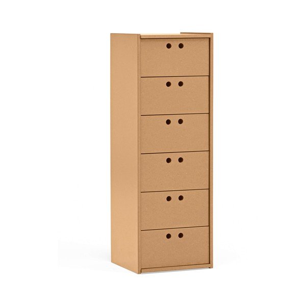 Armadietto di colore naturale 40x118x40 cm Wally – Teulat