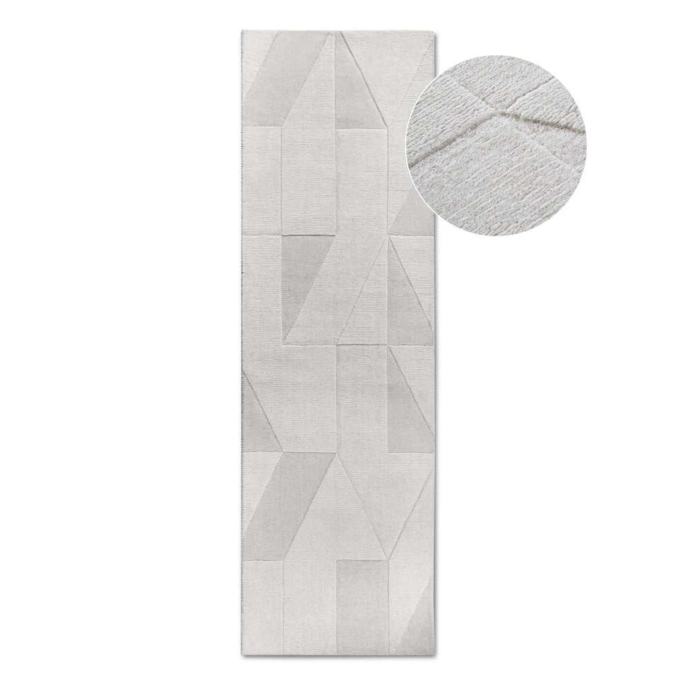 Passatoia  color crema in lana intrecciata a mano 80x250 cm Ursule - Villeroy&Boch | Tappeti