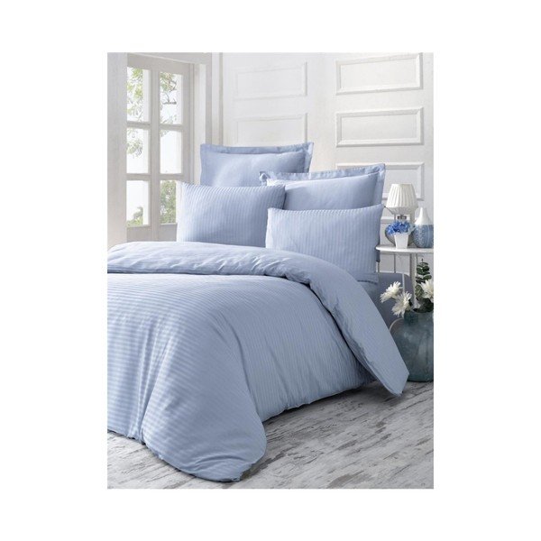 Biancheria da letto in cotone sateen con lenzuolo per letto matrimoniale Poline, 200 x 220 cm - Mijolnir