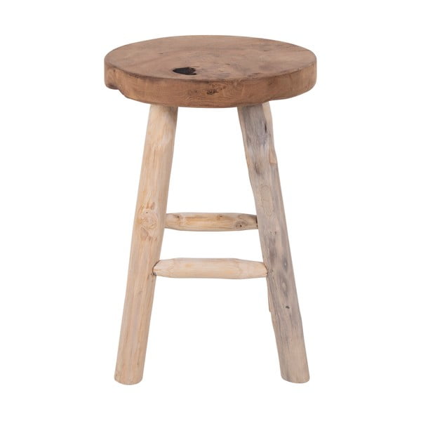 Sgabello in teak con 4 gambe , ø 30 cm Badia - House Nordic-image-2