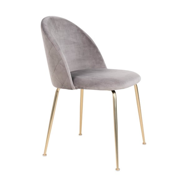 Set di 2 sedie da pranzo in velluto grigio chiaro Geneve - House Nordic-image-3