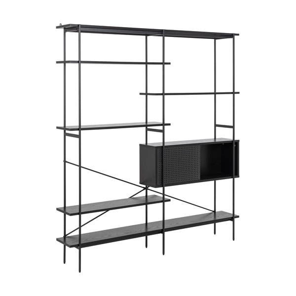 Libreria nera 172x188x27 cm Angus – Actona-image-3