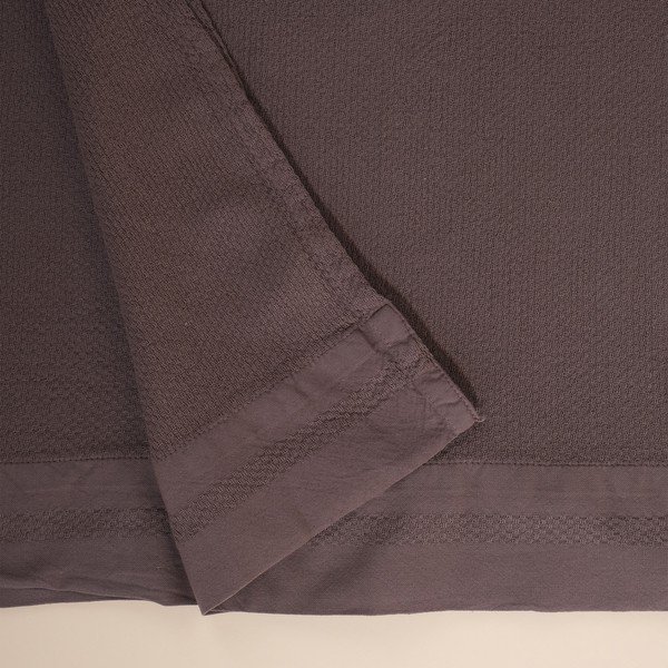 Copriletto in cotone grigio per letto matrimoniale 160x220 cm Hasir - Mijolnir-image-3