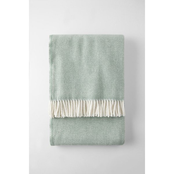 Coperta verde in misto cotone 140x180 cm Espiga – Euromant