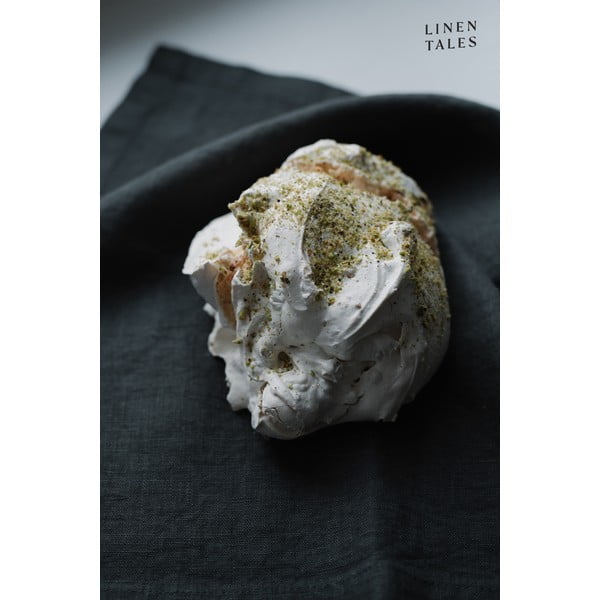 Tovaglietta di lino grigio scuro, 35 x 45 cm Dark Grey - Linen Tales-image-4