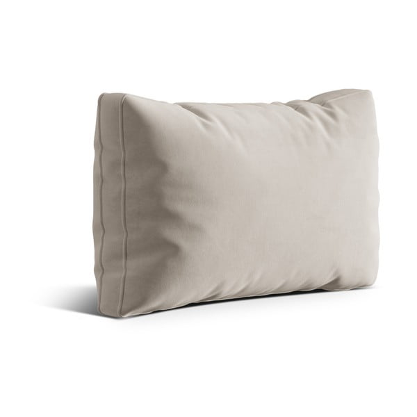 Cuscino per divano beige con rivestimento in velluto Kemi – Cosmopolitan Design-image-1