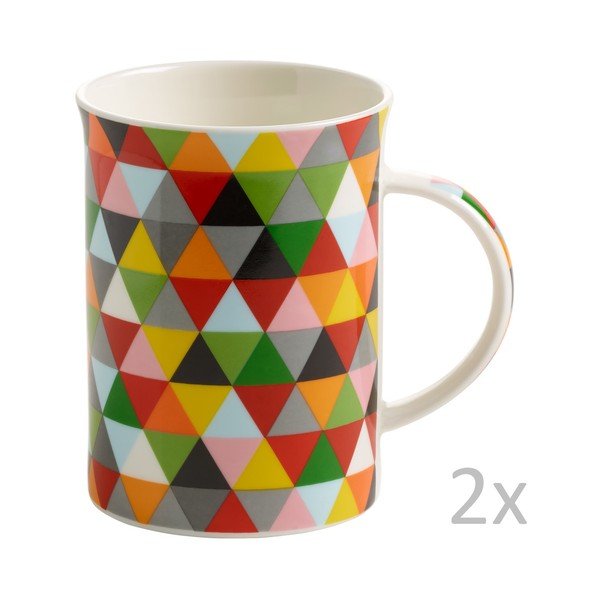 Sada 2 hrnků Maxwell & Williams Abstraction Triangle