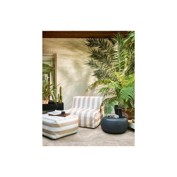 Sedia da giardino gonfiabile bianca e beige Sit On Air - vtwonen-image-1
