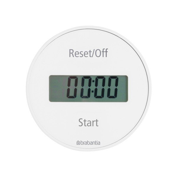 Bílá kuchyňská minutka Brabantia Timer