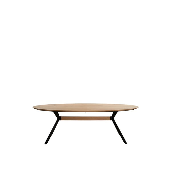 Tavolo da pranzo con piano in legno di quercia di colore naturale 100x240 cm Nori - Light & Living
