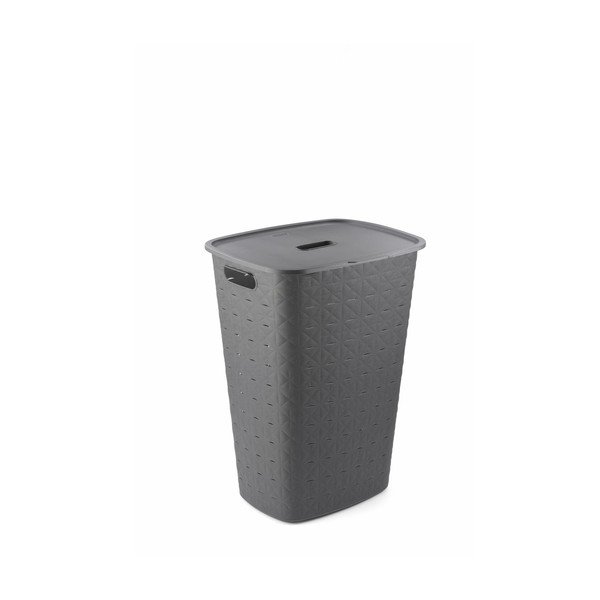 Cesto portabiancheria in plastica grigio scuro 56 l Softex - Curver