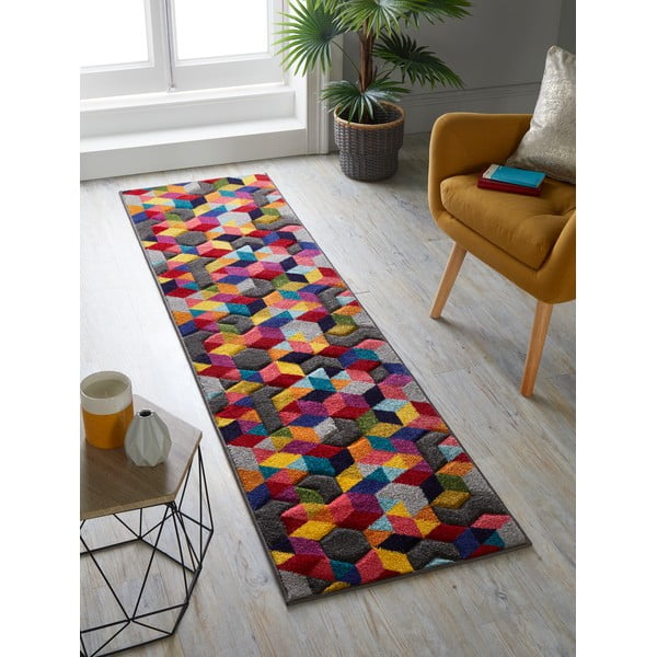 Tappeto a strisce 66x230 cm Dynamic - Flair Rugs-image-1