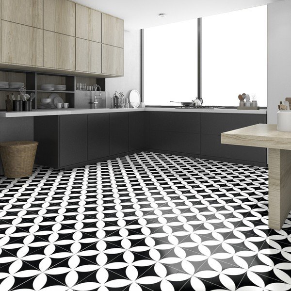 Adesivo per pavimenti Piastrelle Adelmo, 100 x 60 cm - Ambiance-image-1