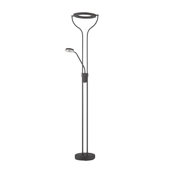 Lampada da terra con intensità regolabile nera (altezza 180 cm) Davos – Fischer & Honsel